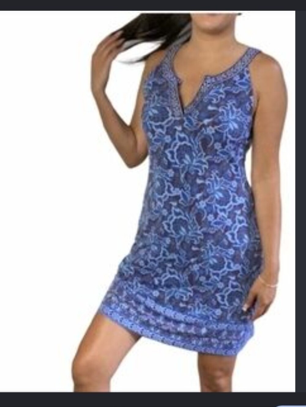 Stitch Fix Magnolia Grace Alhambra Embroidered Trim Knit Dress Purple XLP NWT